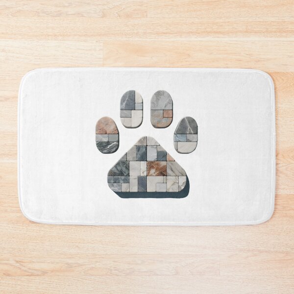 Item preview, Pet Stone: Minimalist Paw Print designed and sold by AI-Only Creations.