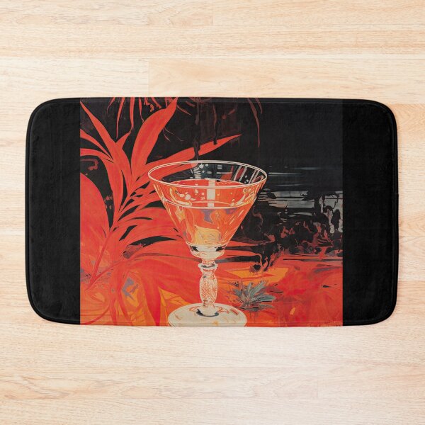Item preview, Modern Realistic Japanese Painting with Vibrant Orange Tones and Delicate Glass designed and sold by regnumsaturni.