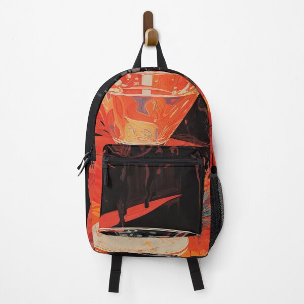Item preview, Modern Realistic Japanese Painting with Vibrant Orange Tones and Delicate Glass designed and sold by regnumsaturni.