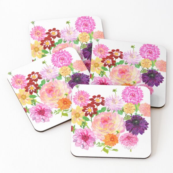 Item preview, Dahlia Bouquet designed and sold by SMHPaperDesigns.