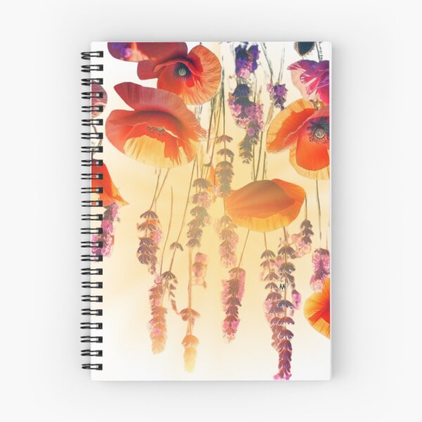 Item preview, Amapolas iluminadas por el sol y elegancia de lavanda designed and sold by ValorVerse.
