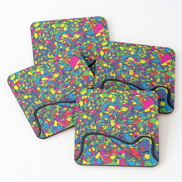 Item preview, Stylized London Map Poster in Pop Art Style designed and sold by Stadify.