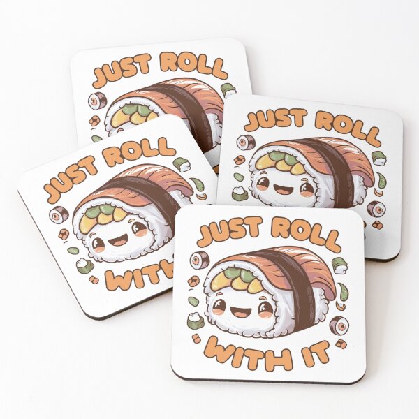 Item preview, Just roll with it kawaii funny design designed and sold by Rare By Hero.