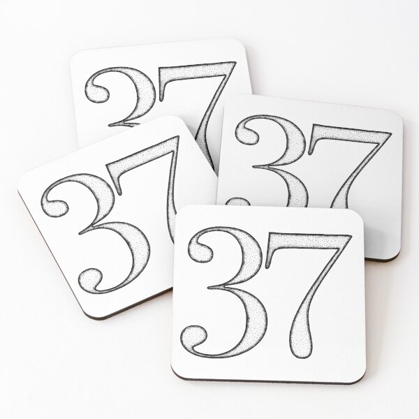 Item preview, Dotart/Dotwork illustration of Number 37 designed and sold by MagnetitaBySil.