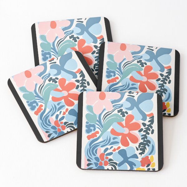 Item preview, Painting Matisse Paper Cutout Inspired Floral Abstraction designed and sold by regnumsaturni.