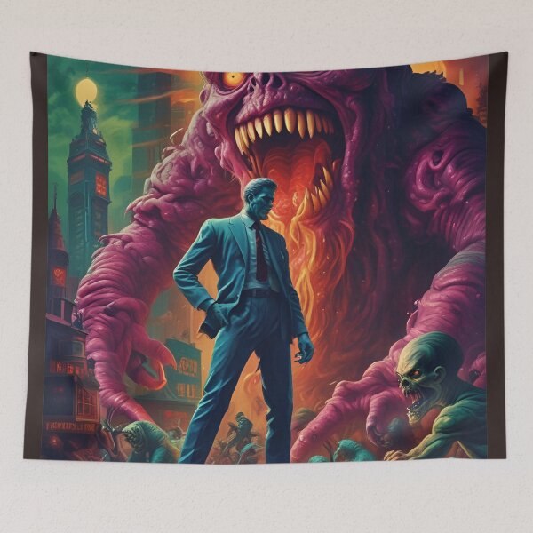 Item preview, Monster Movie Poster designed and sold by MatrixTattoo.