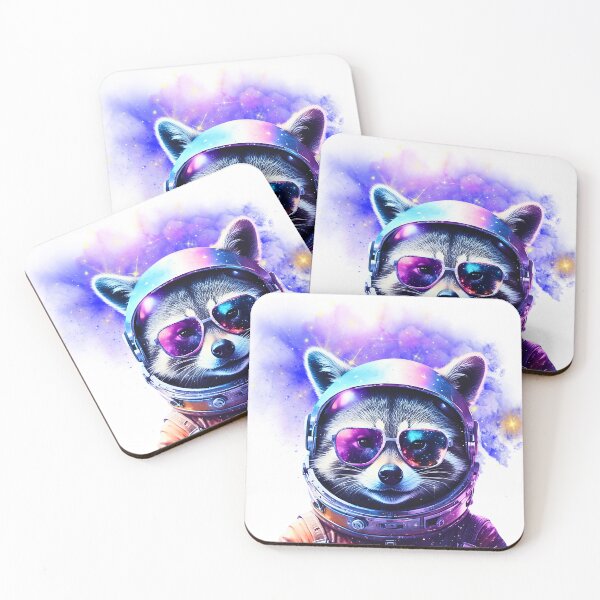 Item preview, Raccoon Space Odyssey, Cosmic Raccoon, Galactic Explorer Raccoon designed and sold by RETRO REVIVAL.