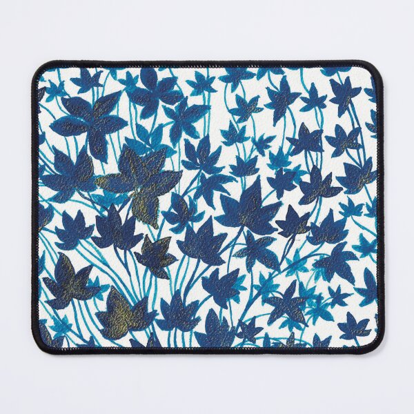 Item preview, Blue leaves with gold glitter designed and sold by AnnRu-art.