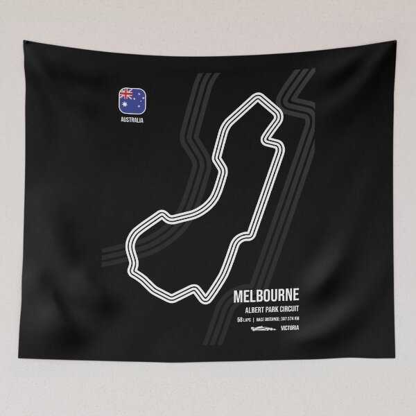 Item preview, Australian Race Track (B&W) designed and sold by Mariel  Toigo.