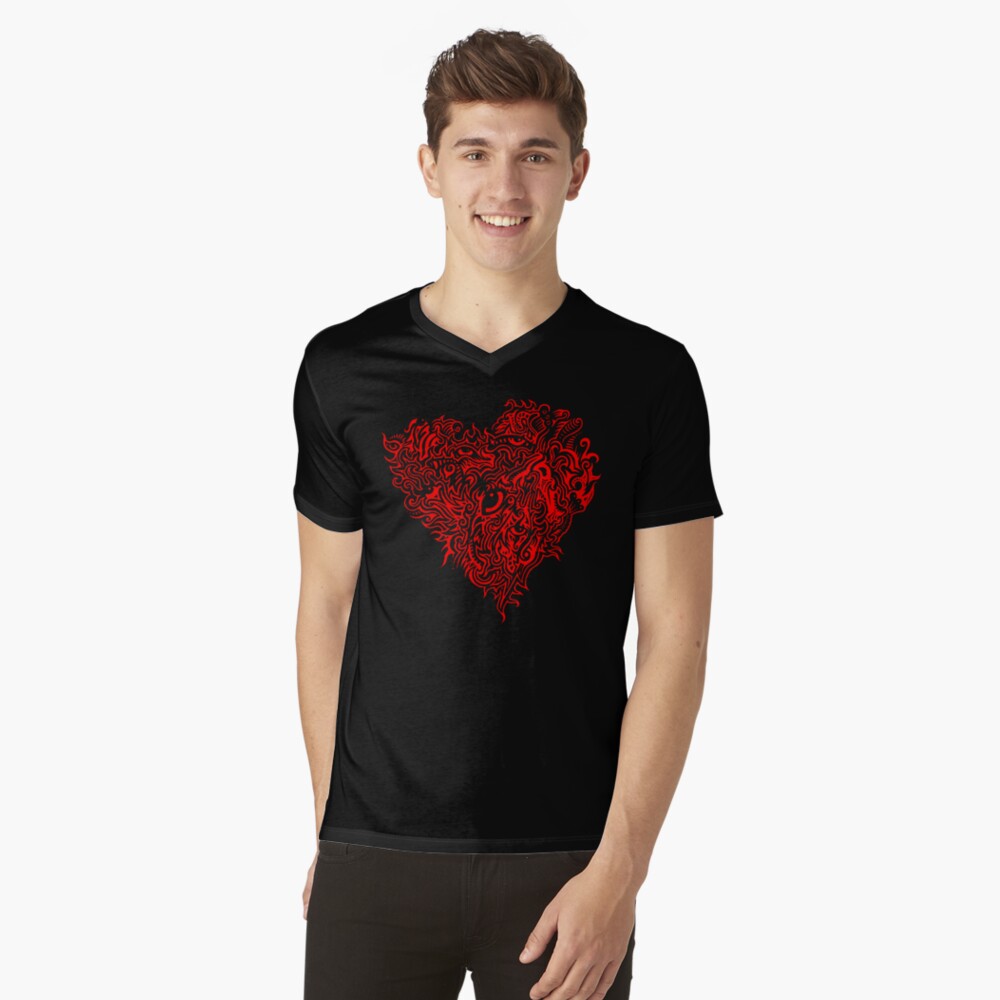 Item preview, V-Neck T-Shirt designed and sold by sadmachine.