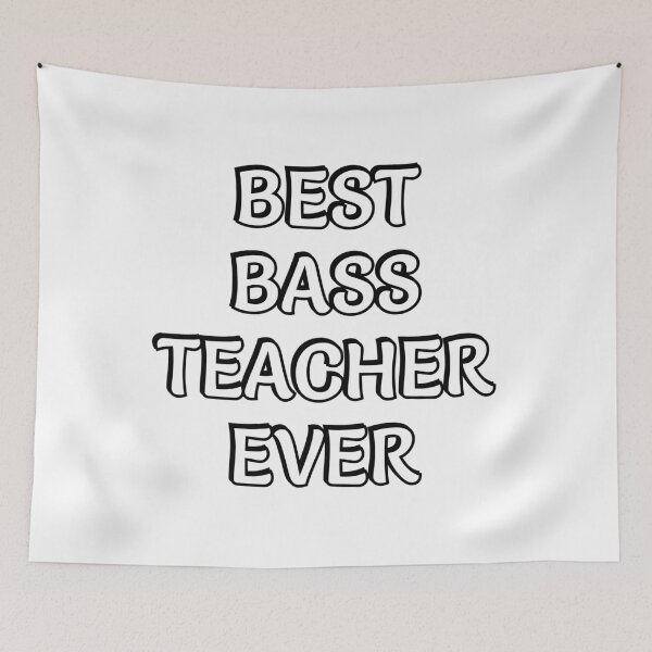 Item preview, Best bass teacher ever - elementary music designed and sold by Inspirationmotivation.
