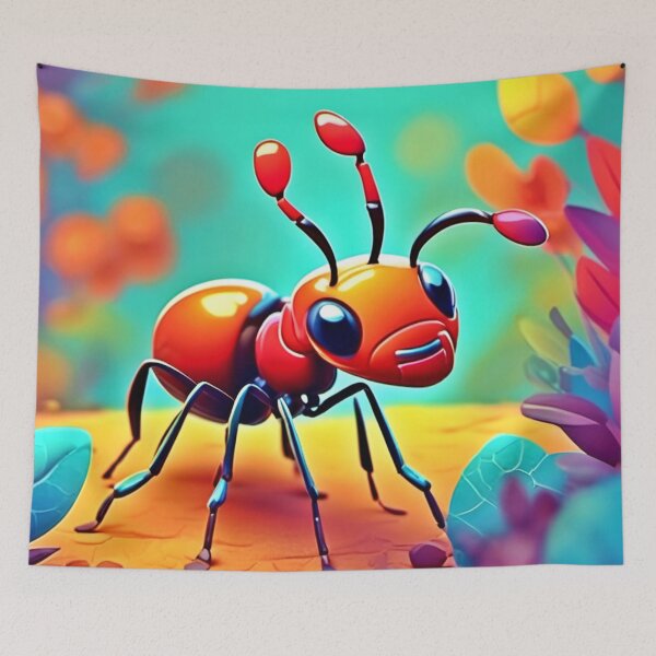 Item preview, Colorful Cartoon Ant Art designed and sold by Health And Fitness Posts e-Store.