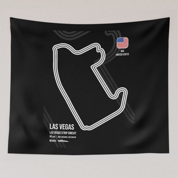 Item preview, Las Vegas Race Track (B&W) designed and sold by Mariel  Toigo.