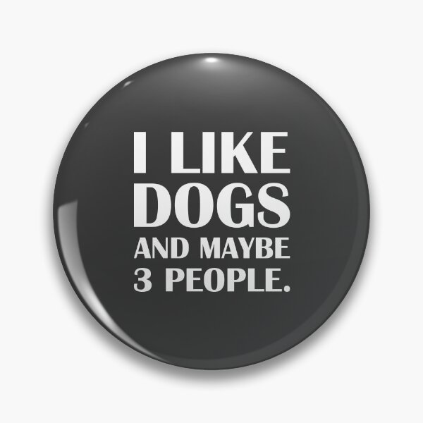 Item preview, I Like Dogs And Maybe Three People / Introvert Joke Funny T-Shirt Label designed and sold by introvertvibes.