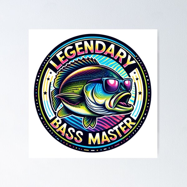 Item preview, Legendary Bass Master | Funny Fishing designed and sold by coca-art.