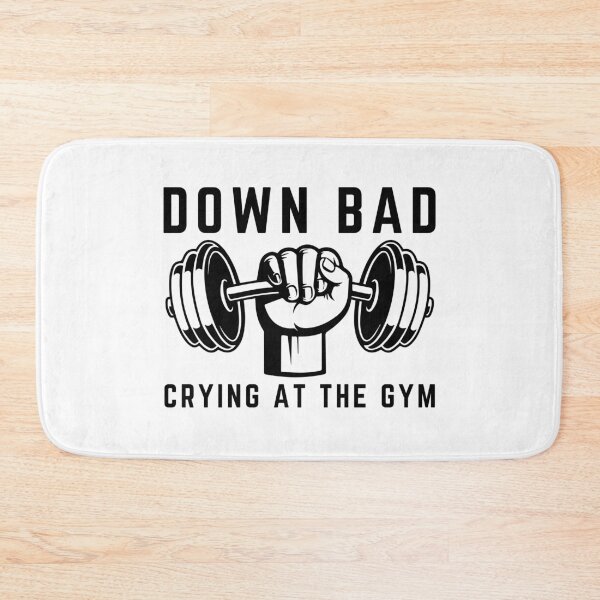 Item preview, Down bad crying at the gym motavation designed and sold by miriamyk.