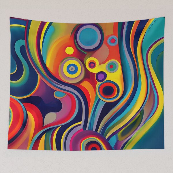 Item preview, Retro 1960's Psychedelic Hippie Colorful Art Designs designed and sold by DEC02.