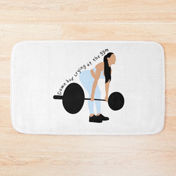 Item preview, Down bad crying at the gym motivation designed and sold by miriamyk.