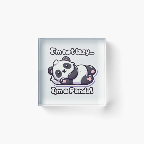 Item preview, Funny Lazy Panda Rest Time designed and sold by KTGim.