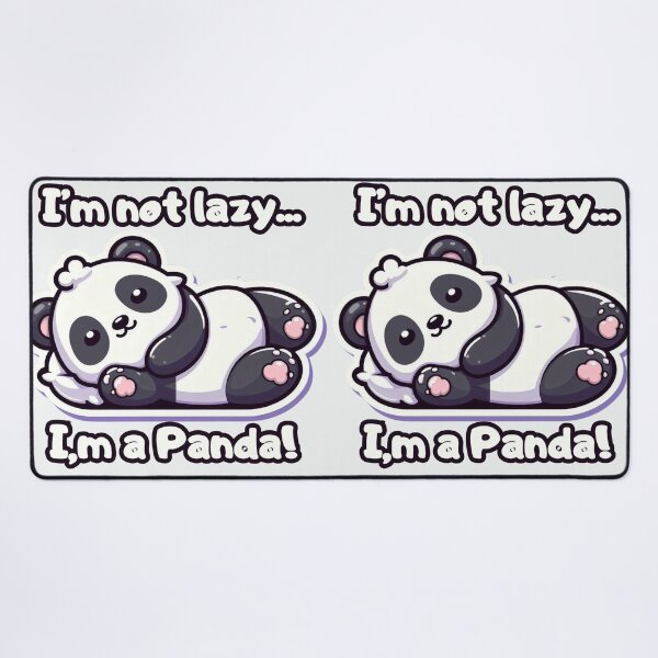 Item preview, Funny Lazy Panda Rest Time designed and sold by KTGim.