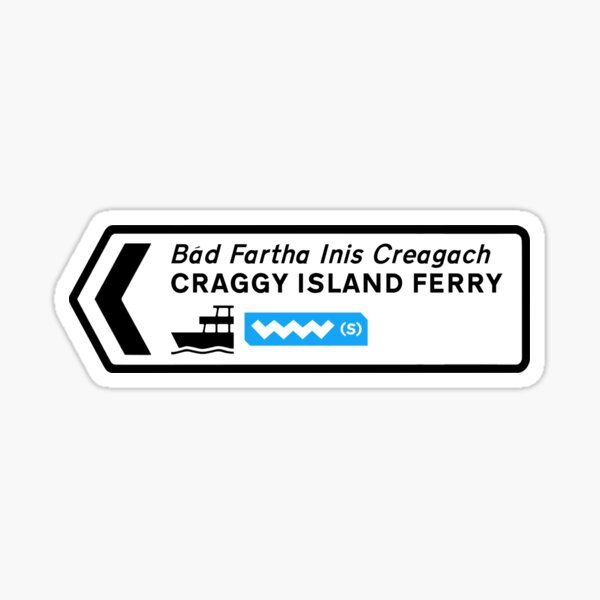Item preview, Craggy Island Ferry Road Sign designed and sold by Jess Willow.