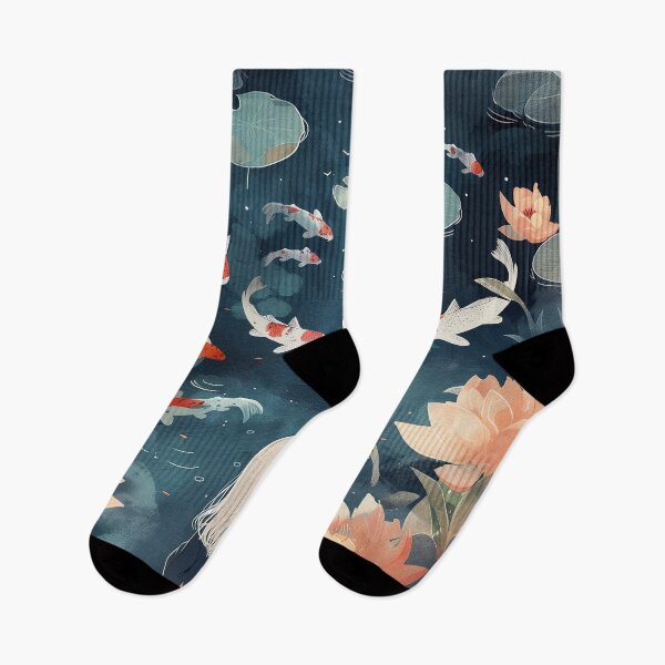 Item preview, Whimsical koi pond designed and sold by LittleNippon.