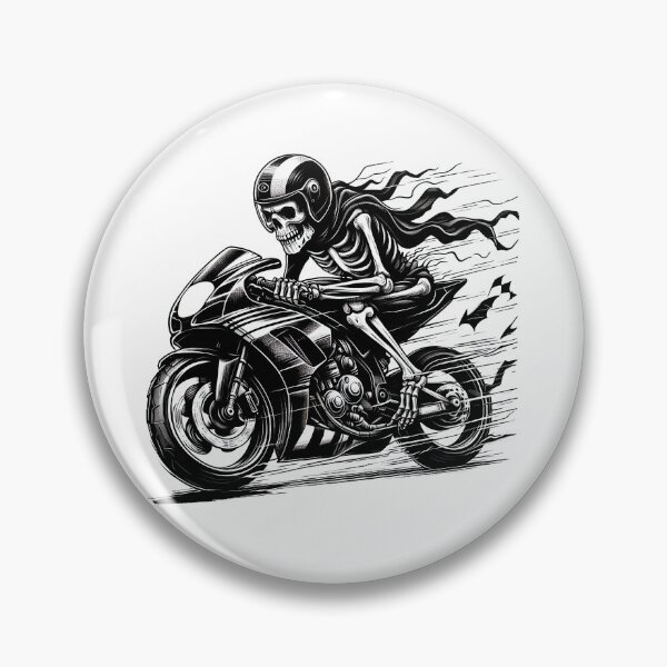 Item preview, SKELETON DARK MOTORCYCLE RACING BYKER RACING CAR NASCAR MOTO GP CHOPPER #ogirdor designed and sold by ogirdorgraphics.