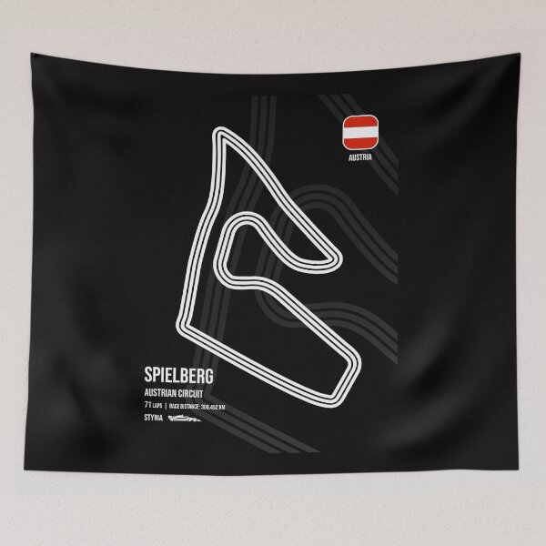 Item preview, Austrian Race Track (B&W) designed and sold by Mariel  Toigo.