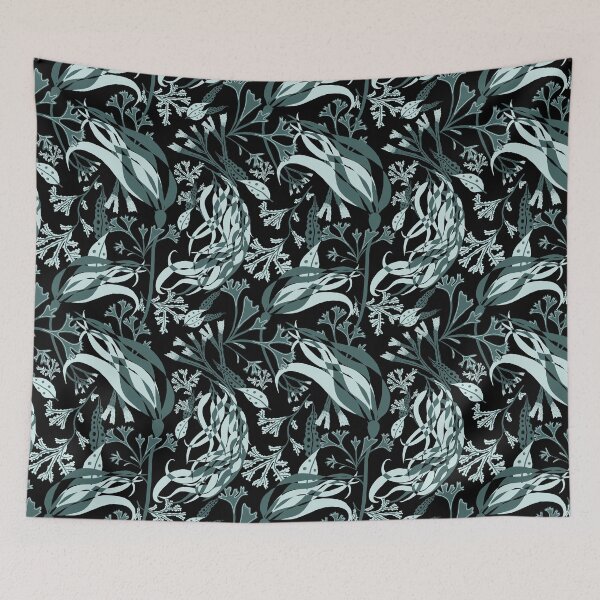 Item preview, Dark Kelp and Seaweed pattern designed and sold by SMHPaperDesigns.