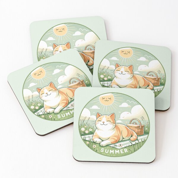 Item preview, Cat having summer picnic designed and sold by WildHorizons77.