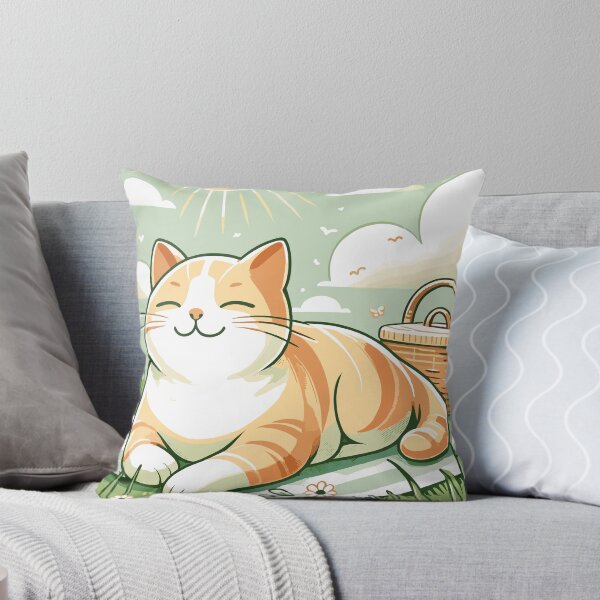 Item preview, Cat having summer picnic designed and sold by WildHorizons77.
