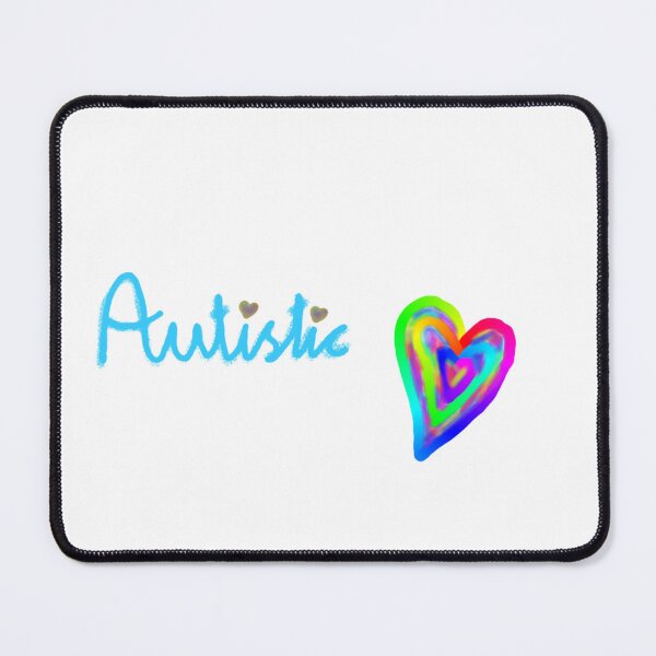Item preview, Autistic with a rainbow heart designed and sold by RareCare.