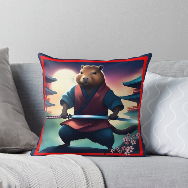 Item preview, Capybara Samurai designed and sold by GOLDENGARDENART.