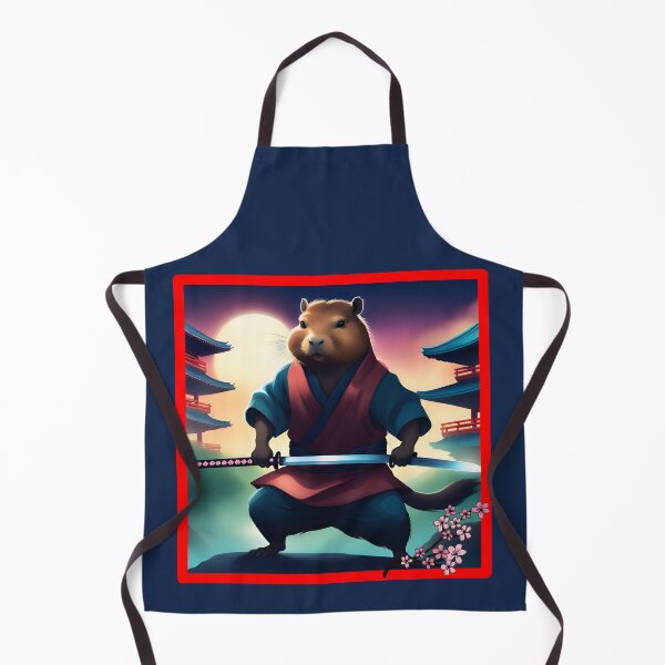 Item preview, Capybara Samurai designed and sold by GOLDENGARDENART.