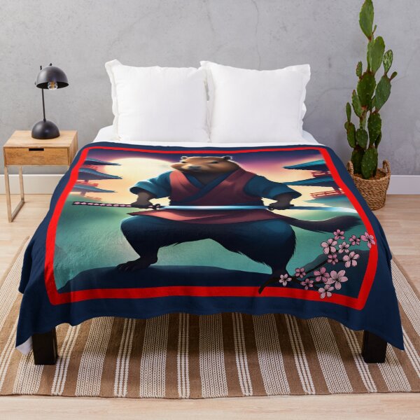 Item preview, Capybara Samurai designed and sold by GOLDENGARDENART.