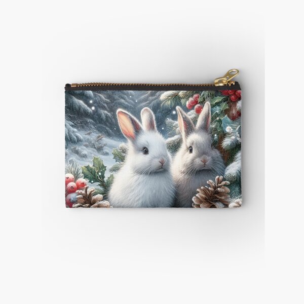 Item preview, Snowy Forest Bunnies designed and sold by BreezyDawnDesigns.