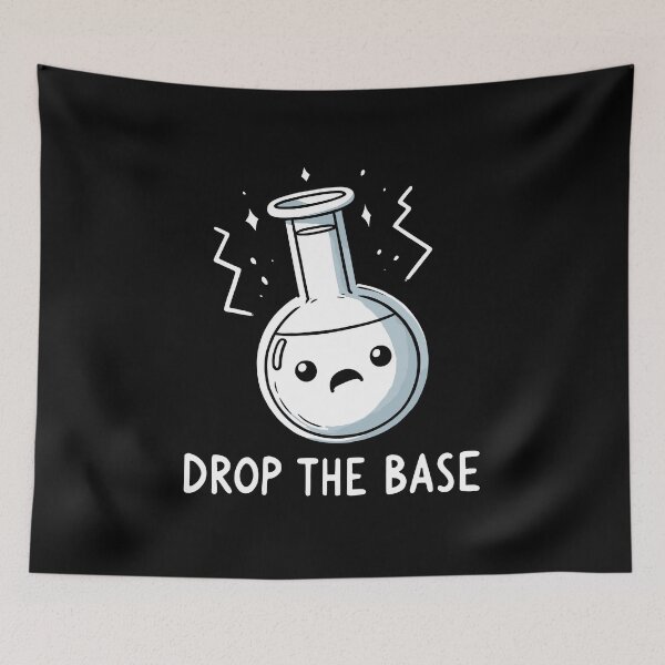 Item preview, Drop the Base Bass Music Chemist Party Humor designed and sold by DoodleDashShop.