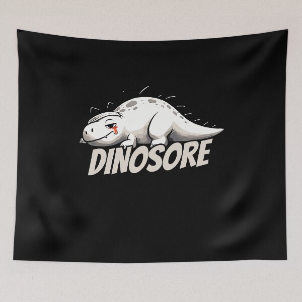 Item preview, Dinosaur Dino-Sore Sore Sport Fitness Dino designed and sold by DoodleDashShop.