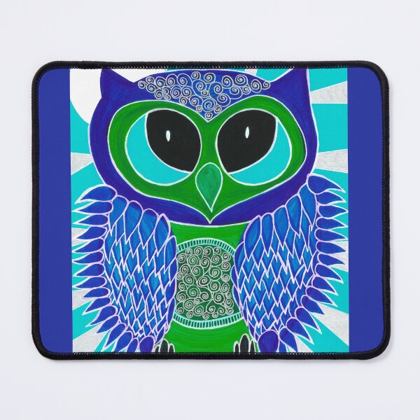 Item preview, Owl with Moon and Spirals designed and sold by artofkathleen.