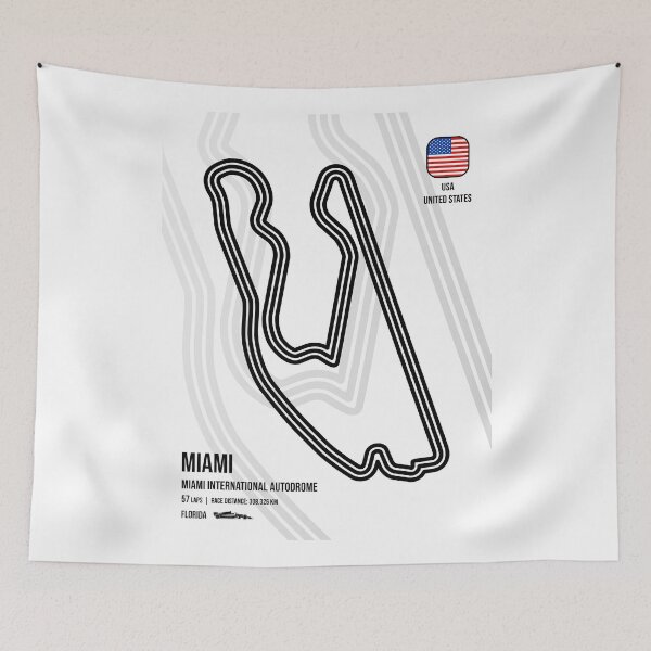 Item preview, Miami Race Track  designed and sold by Mariel  Toigo.