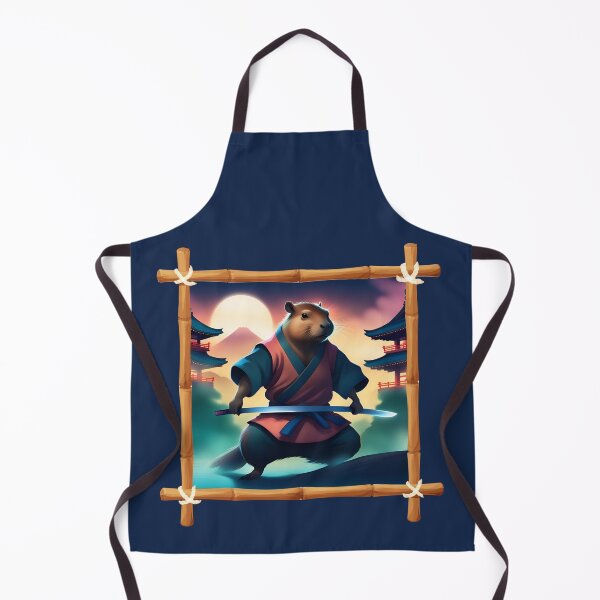 Item preview, Capybara Samurai, Capy Japan, cute capybara designed and sold by GOLDENGARDENART.