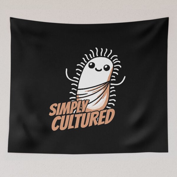 Item preview, Simply Cultured Microbe Bacteria Biology Humor designed and sold by DoodleDashShop.