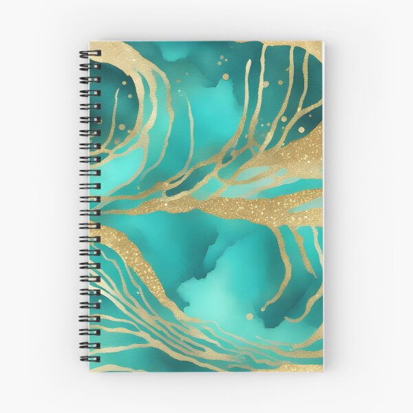 Item preview, Golden Waves in Turquoise Sea designed and sold by CalmnessbyChoice.