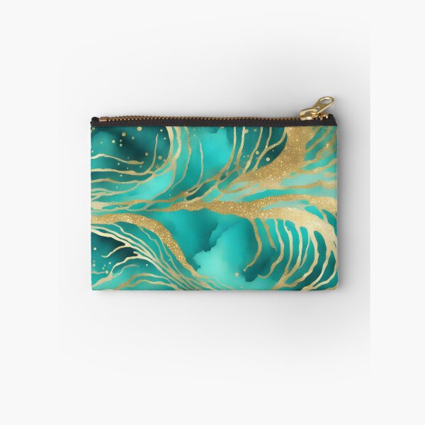 Item preview, Golden Waves in Turquoise Sea designed and sold by CalmnessbyChoice.