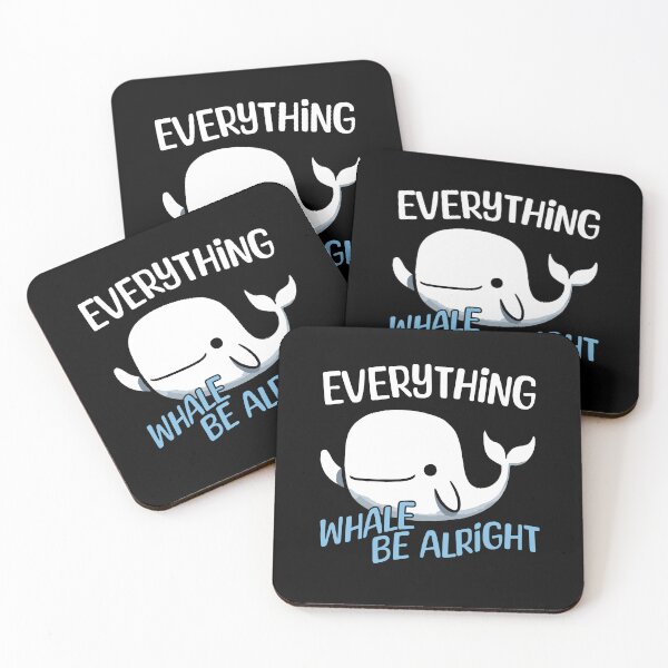Item preview, Everything will be alright Whale designed and sold by DoodleDashShop.