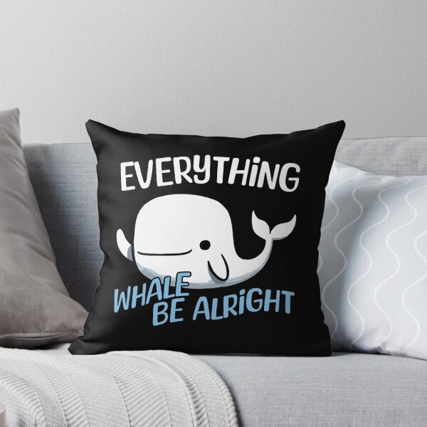 Item preview, Everything will be alright Whale designed and sold by DoodleDashShop.