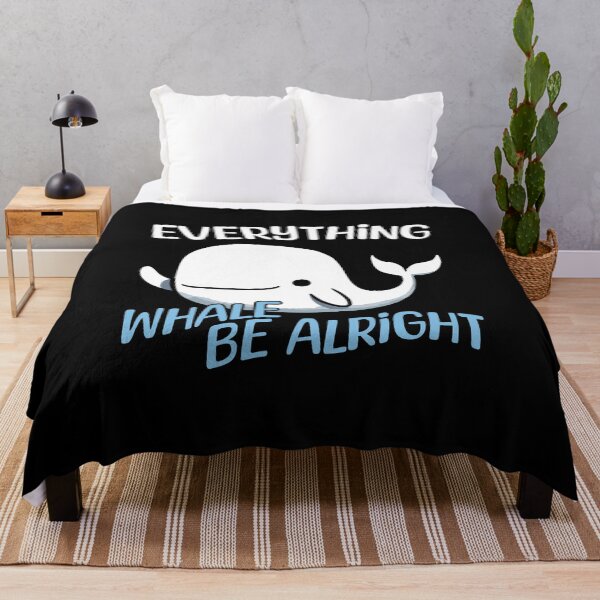 Item preview, Everything will be alright Whale designed and sold by DoodleDashShop.