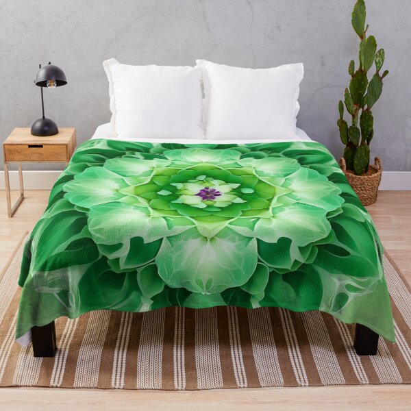Item preview, Green Floral Mandala with a Touch of Color designed and sold by MandalasShops.