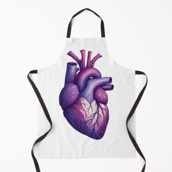 Item preview, Purple Anatomy Heart Art designed and sold by EmeraldeaArt.