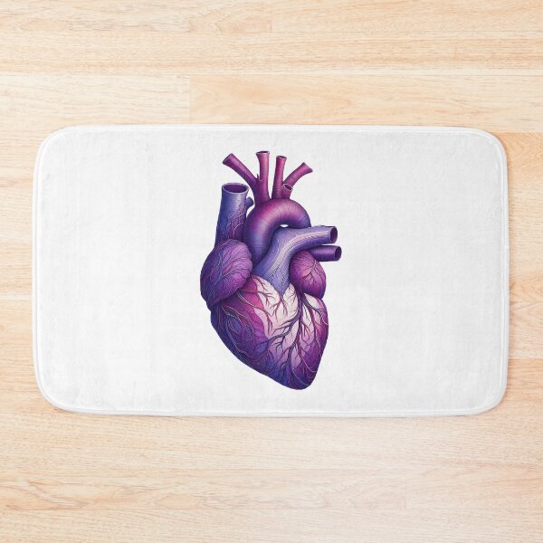 Item preview, Purple Anatomy Heart Art designed and sold by EmeraldeaArt.